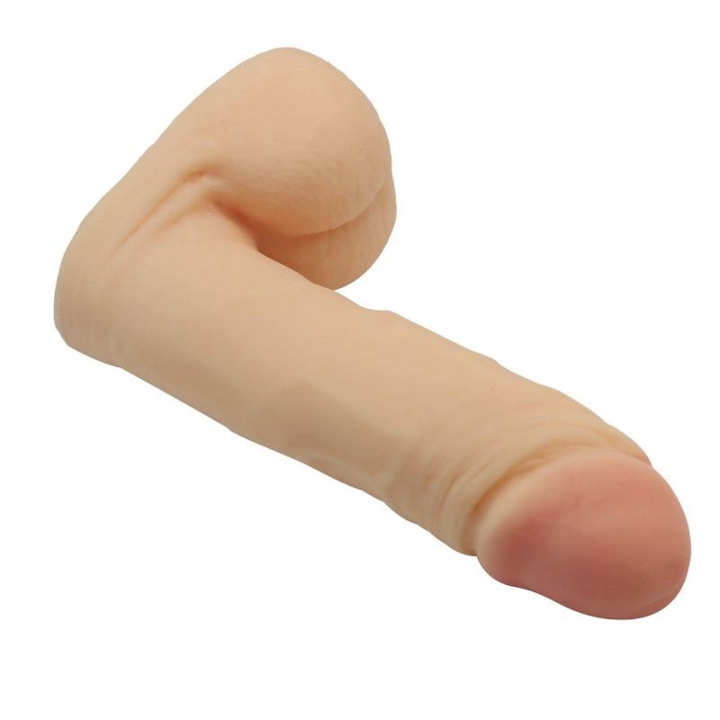 Silikonowe dildo z jądrami realistyczny penis 12cm